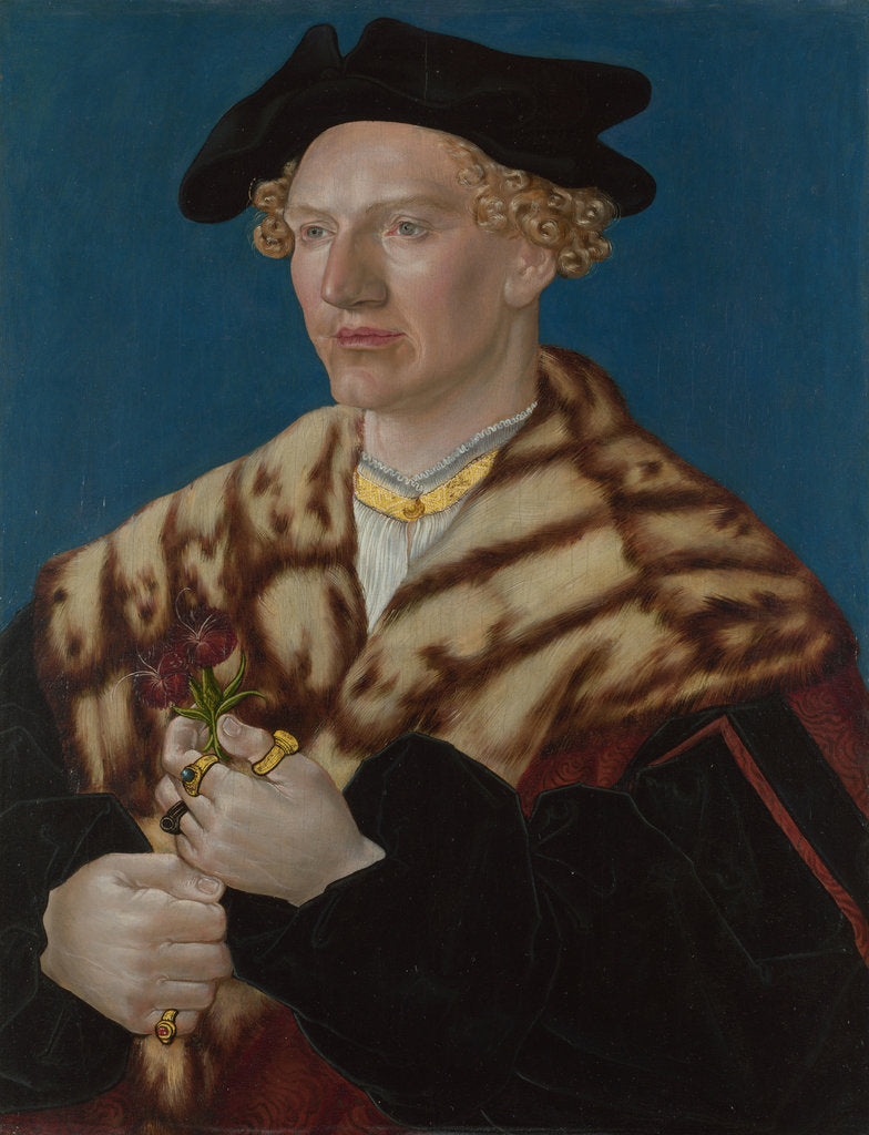 Detail of Portrait of a Man, ca 1530 by South German master