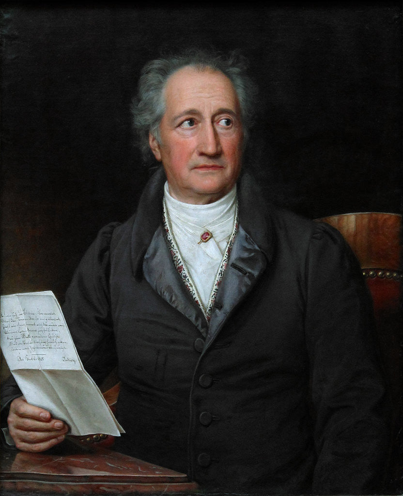Detail of Portrait of the author Johann Wolfgang von Goethe by Joseph Karl Stieler