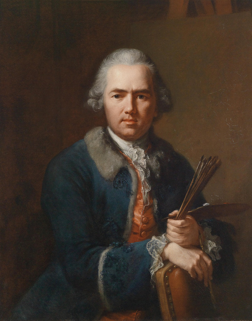 Detail of Self-Portrait, 1770 by Johann Heinrich Tischbein the Elder