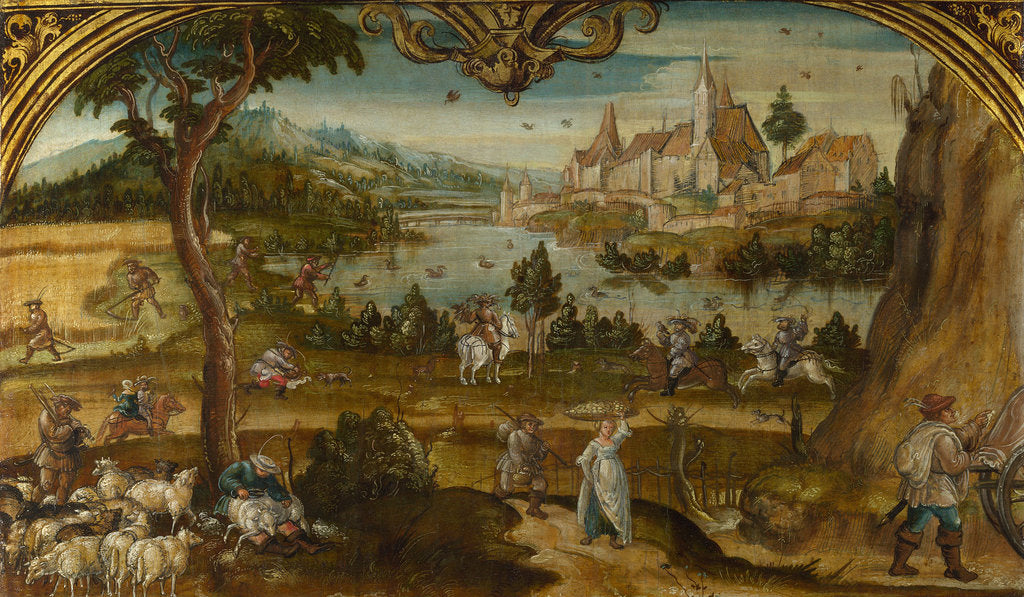 Detail of Summer, c. 1525 by Hans von Wertinger