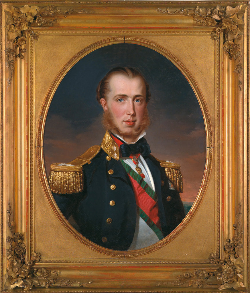 Detail of Archduke Ferdinand Maximilian of Austria (Maximilian I of Mexico) by Franz Xavier Winterhalter
