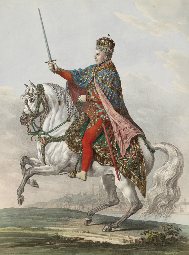 Detail of Emperor Ferdinand I of Austria as King of Hungary, 1830 by Franz Wolf