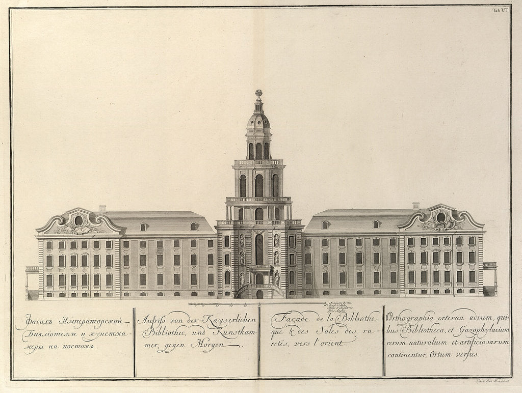 Detail of Imperial Library and Kunstkammer by Christian Albrecht Wortmann