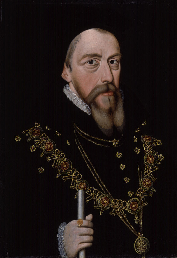 Detail of William Cecil, 1st Baron Burghley, after 1572 by Anonymous