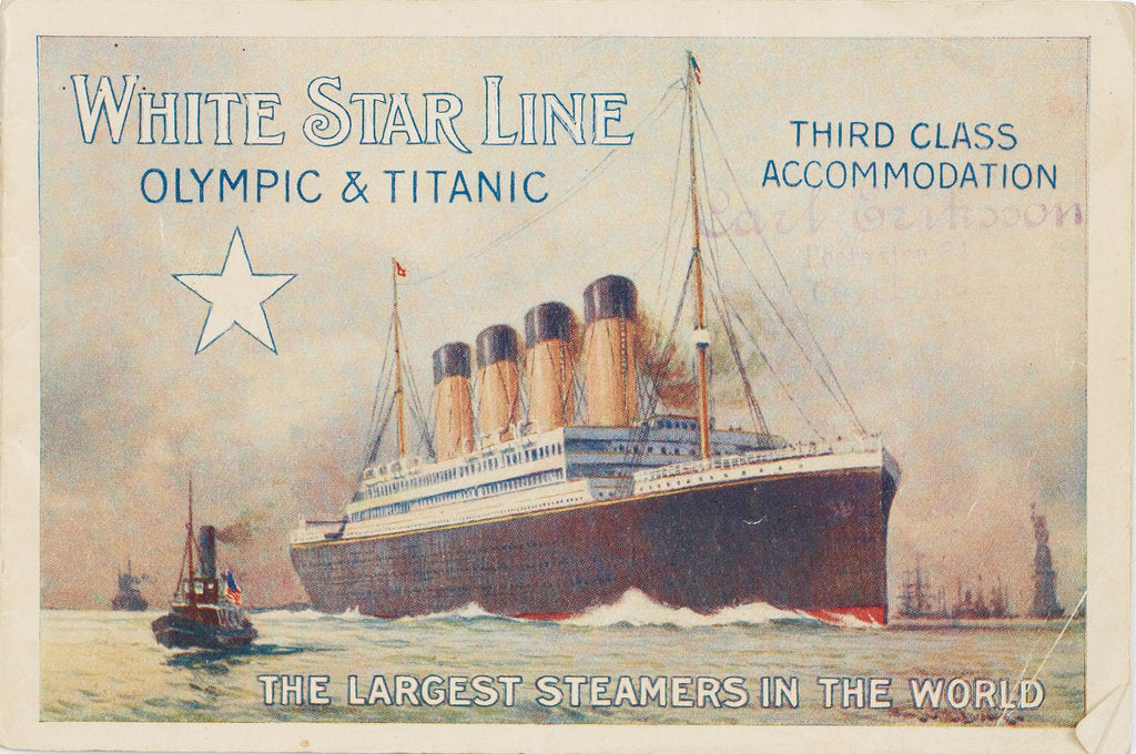 Detail of White Star Line. Titanic & Olympic, c. 1910 by Anonymous