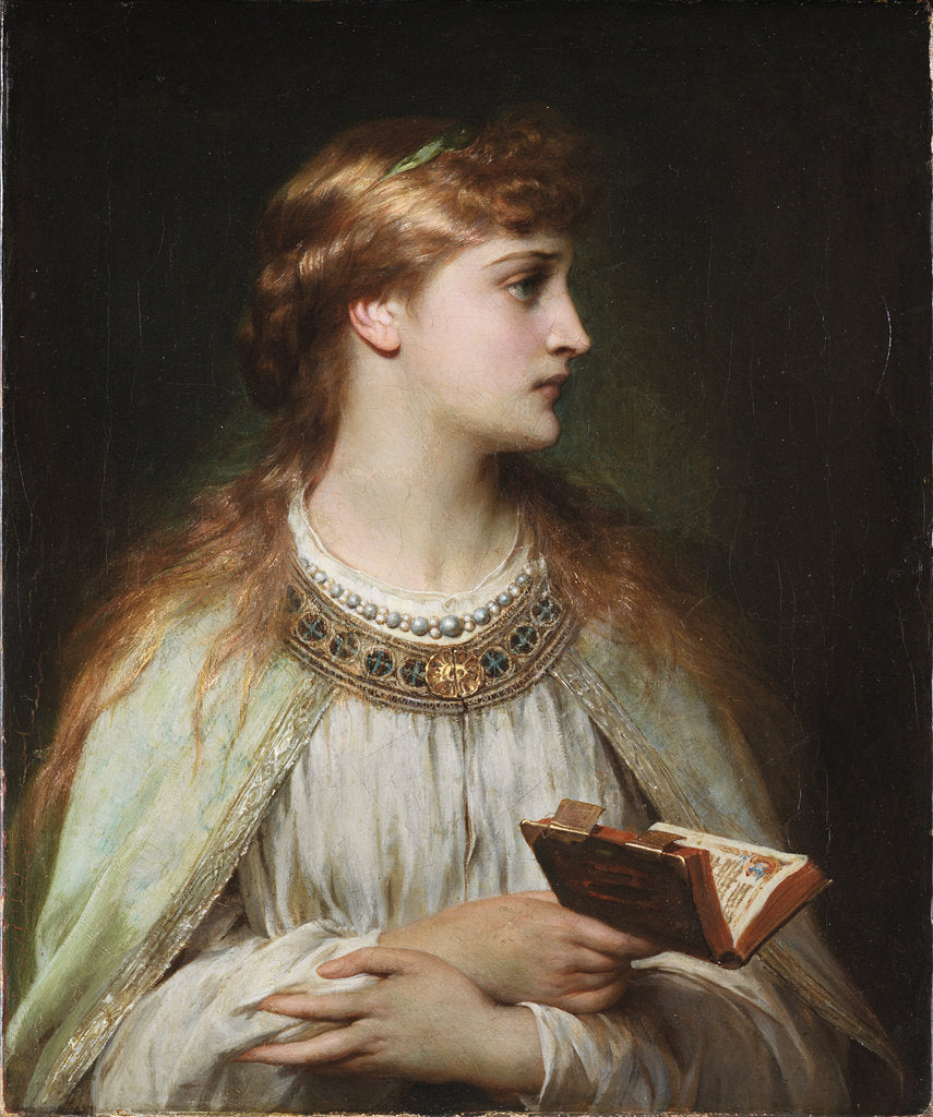 Detail of Ophelia, ca 1864 by Sir Frank Dicksee