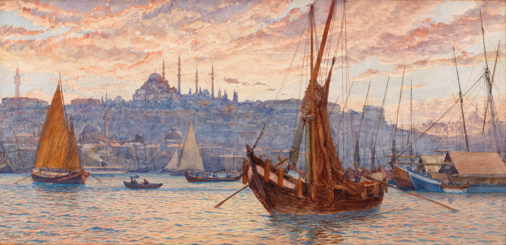 Detail of The Golden Horn, Second Half of the 19th cen by Tristram James Ellis