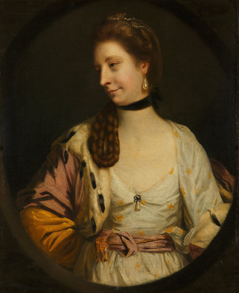 Detail of Lady Sondes, 1764 by Sir Joshua Reynolds