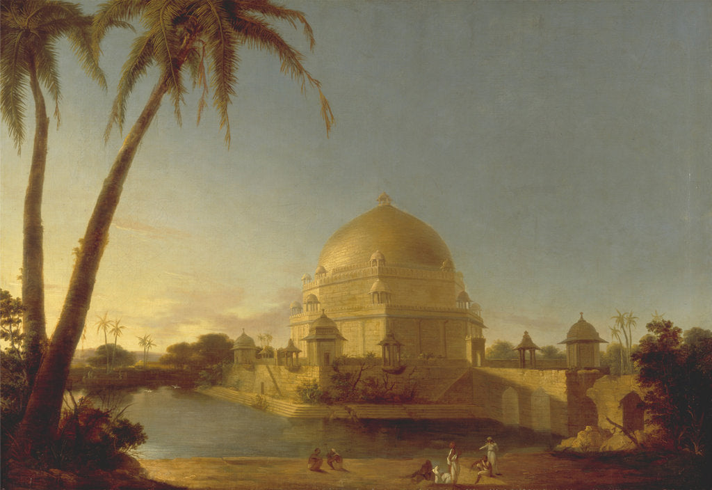 Detail of The tomb of Sher Shah Suri in Sasaram, Bihar, c. 1790 by D. Robert