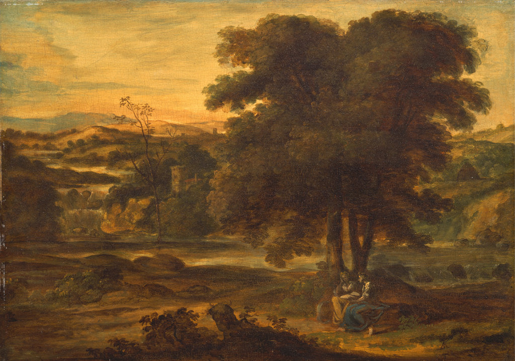 Detail of Classical Landscape, 1767-1771 by Alexander Runciman