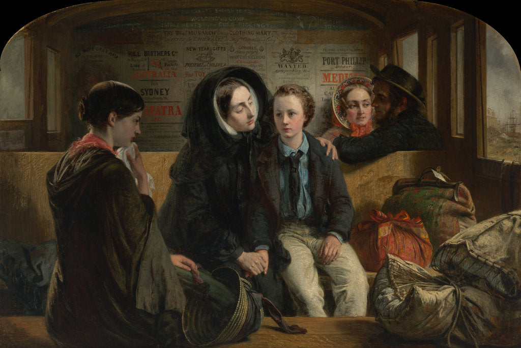 Detail of Second Class. The parting, 1854 by Abraham Solomon