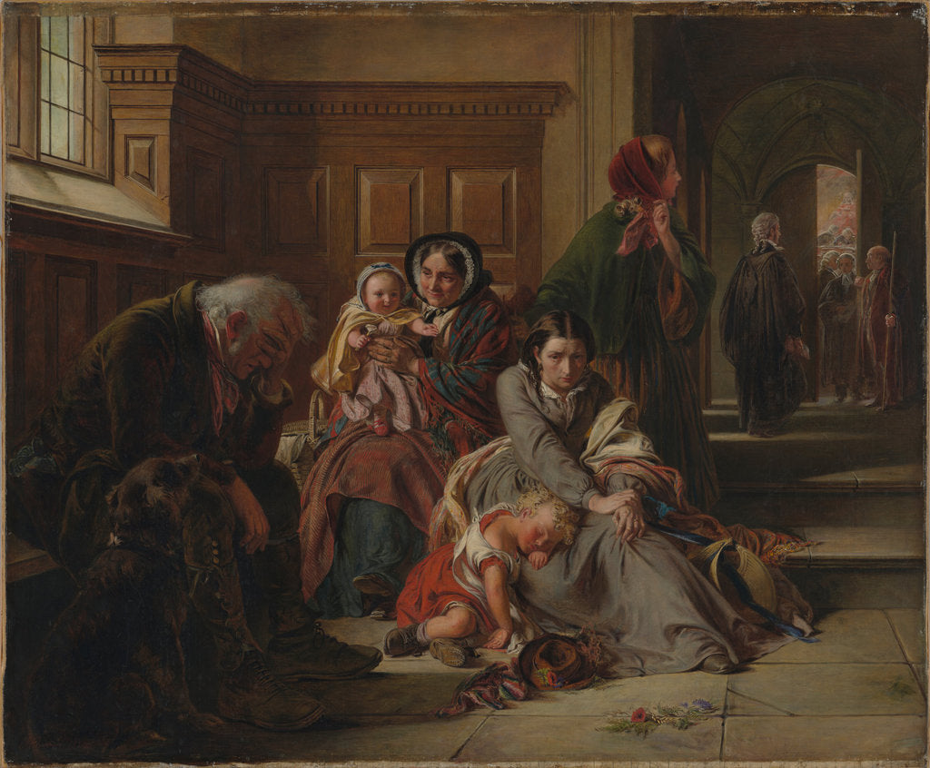 Detail of Waiting for the Verdict, 1859 by Abraham Solomon
