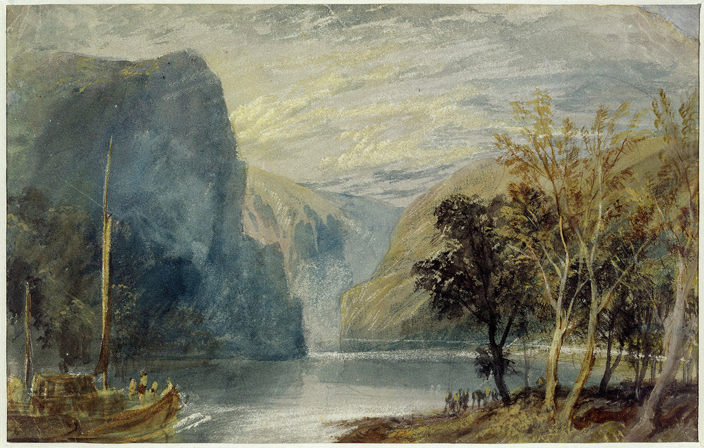 Detail of The Lorelei rock, 1817 by Joseph Mallord William Turner