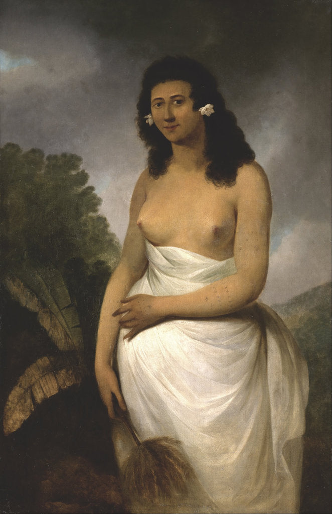 Detail of Portrait of Poedooa, daughter of Orea, King of Ulaitea, Society Islands, ca. 1783 by John Webber