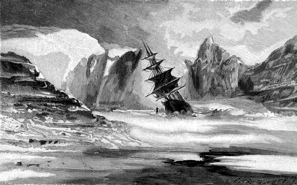 Detail of The Kane Expedition in the Ice of Smith Sound by Anonymous