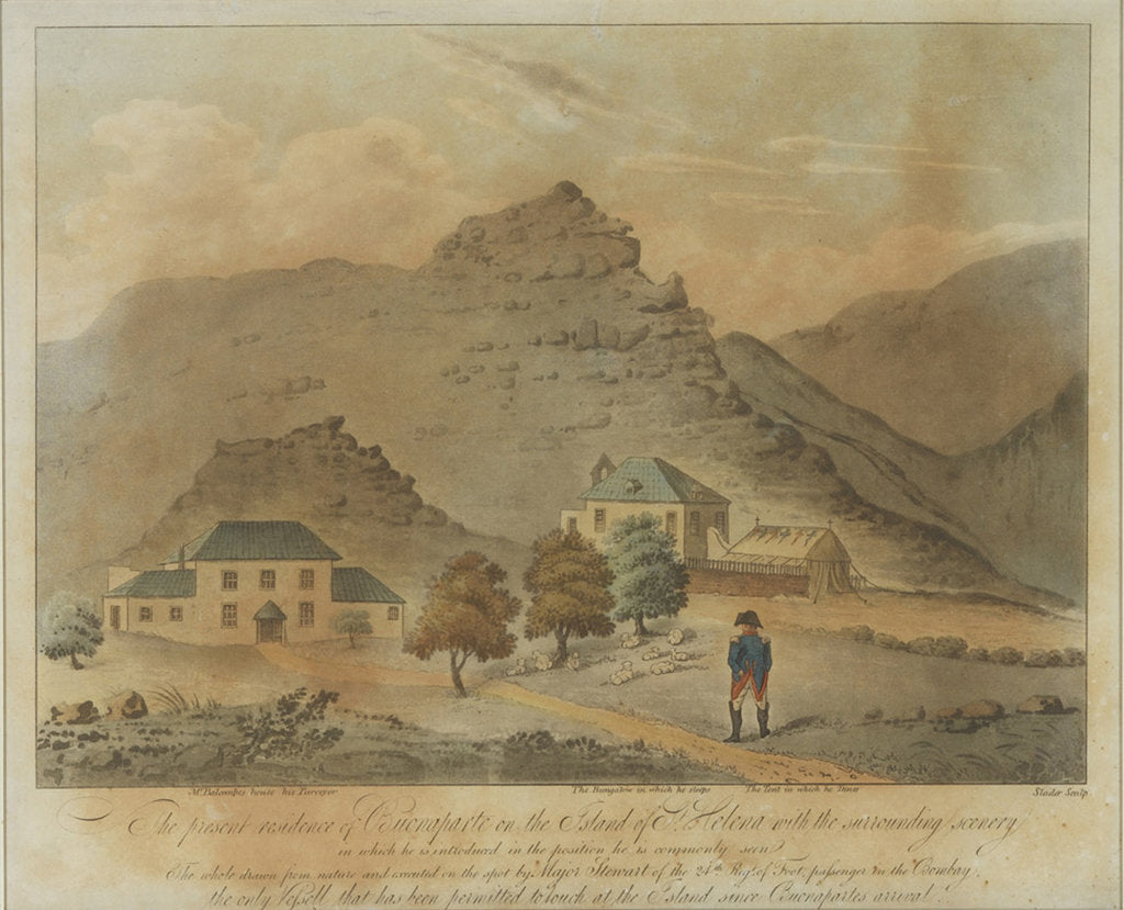 Napoleon Bonaparte on the island of Saint Helena, 1816 by Anonymous