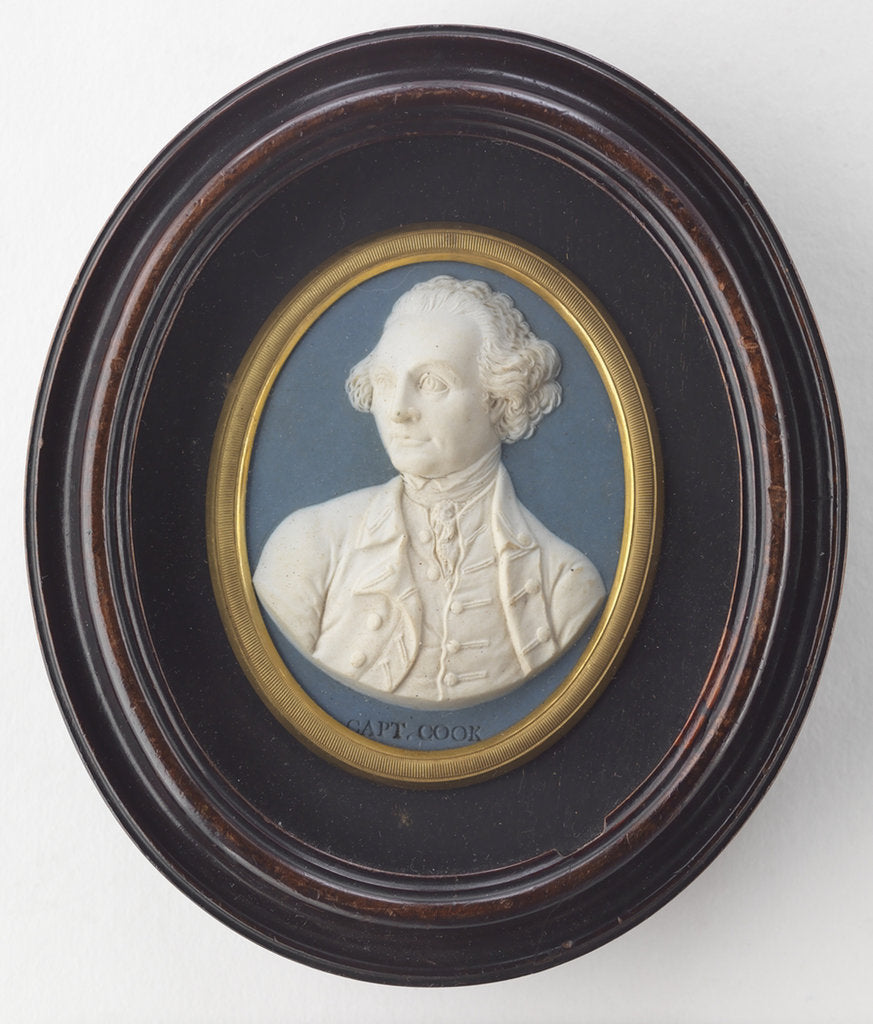 Detail of Captain James Cook (Wedgwood portrait medallion), ca 1776 by Anonymous