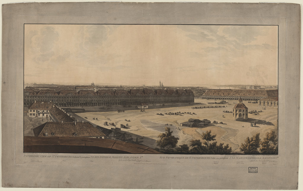 Detail of Panoramic view of Saint Petersburg, Between 1805 and 1807 by John Augustus Atkinson