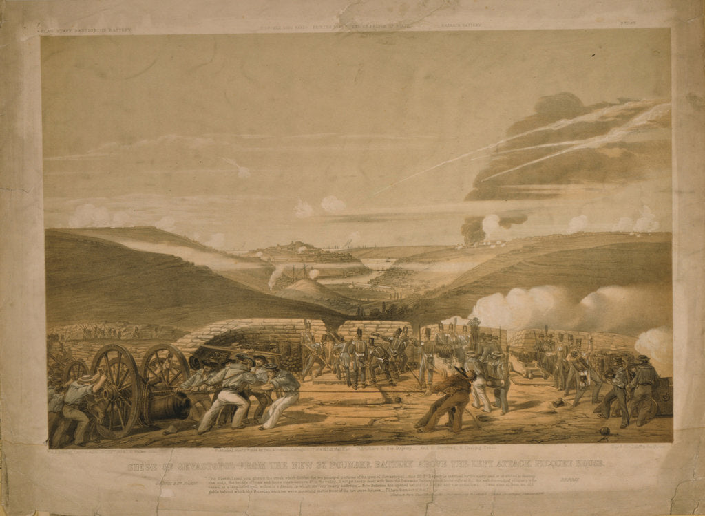 Detail of The Siege of Sevastopol, 1854 by Sir Michael Anthony Shrapnel Biddulph