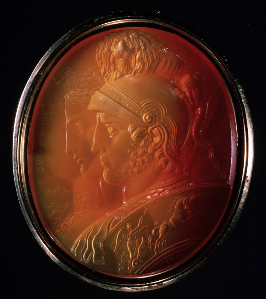 Detail of Cameo with Mars and Bellona, ca 1784 by Charles Brown