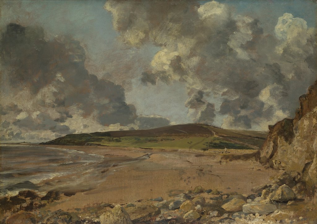Detail of Weymouth Bay: Bowleaze Cove and Jordon Hill, c. 1817 by John Constable