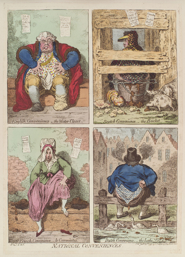 Detail of National conveniences, 1769 by James Gillray