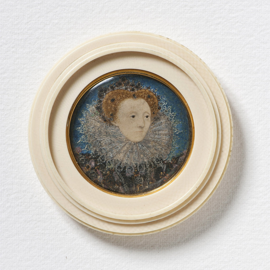 Detail of Portrait of Elizabeth I of England by Nicholas Hilliard