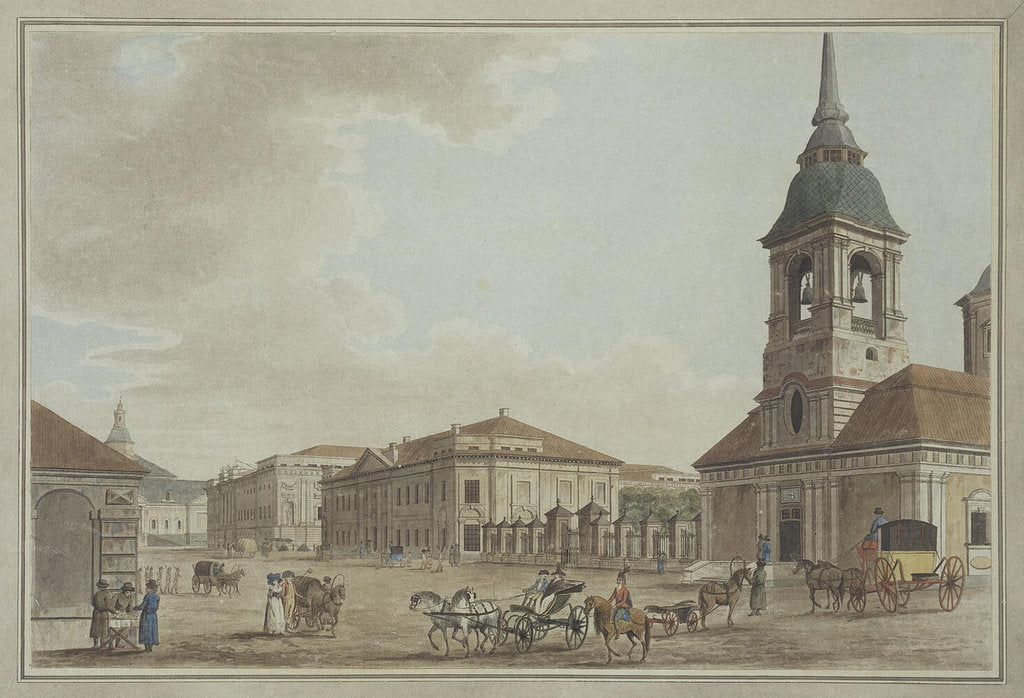 Detail of Liteyny Avenue in St. Petersburg, 1790 by Thomas Malton the Elder