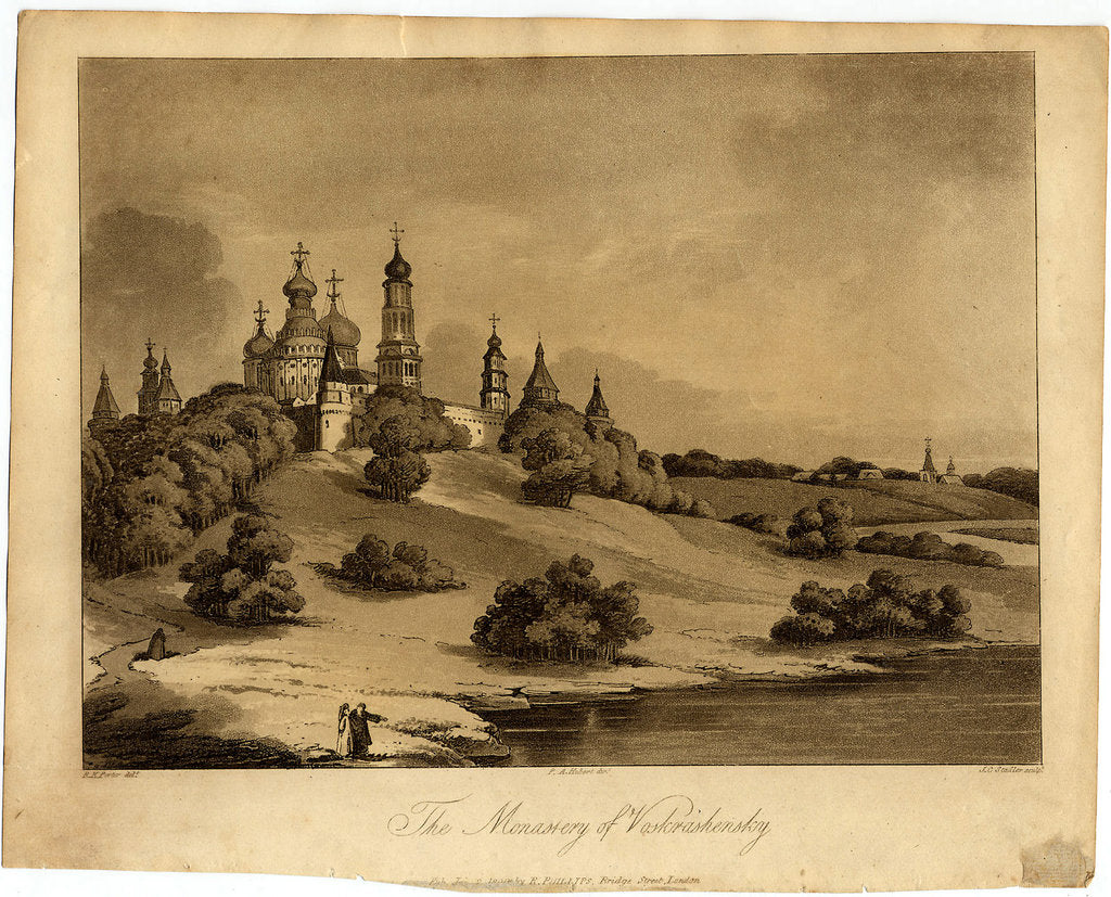 Detail of New Jerusalem Monastery, 1809 by Robert Carr Porter