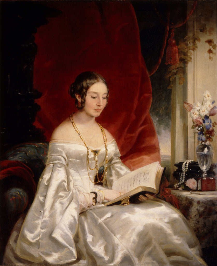Detail of Portrait of Princess Maria Ivanovna Kochubey, née Baryatinskaya, 1840s by Christina Robertson