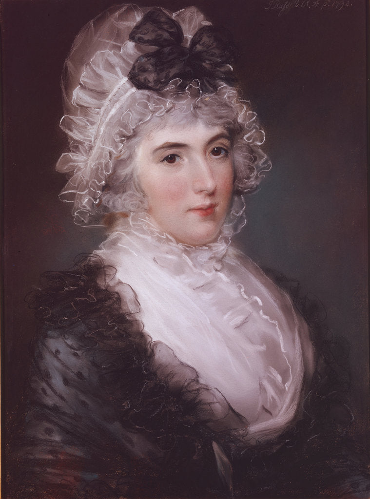Detail of Portrait of Mrs Janet Grizel, 1794 by John Russell