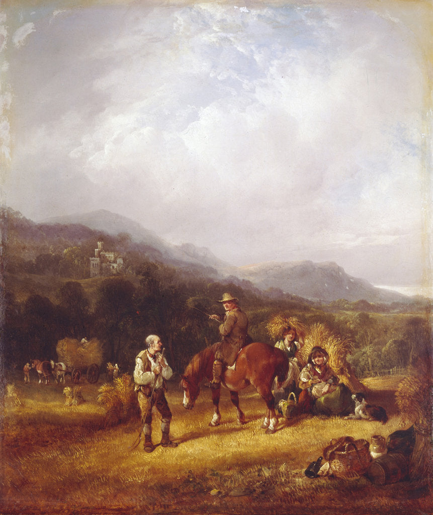 Detail of The Wheat Harvest by William I Shayer