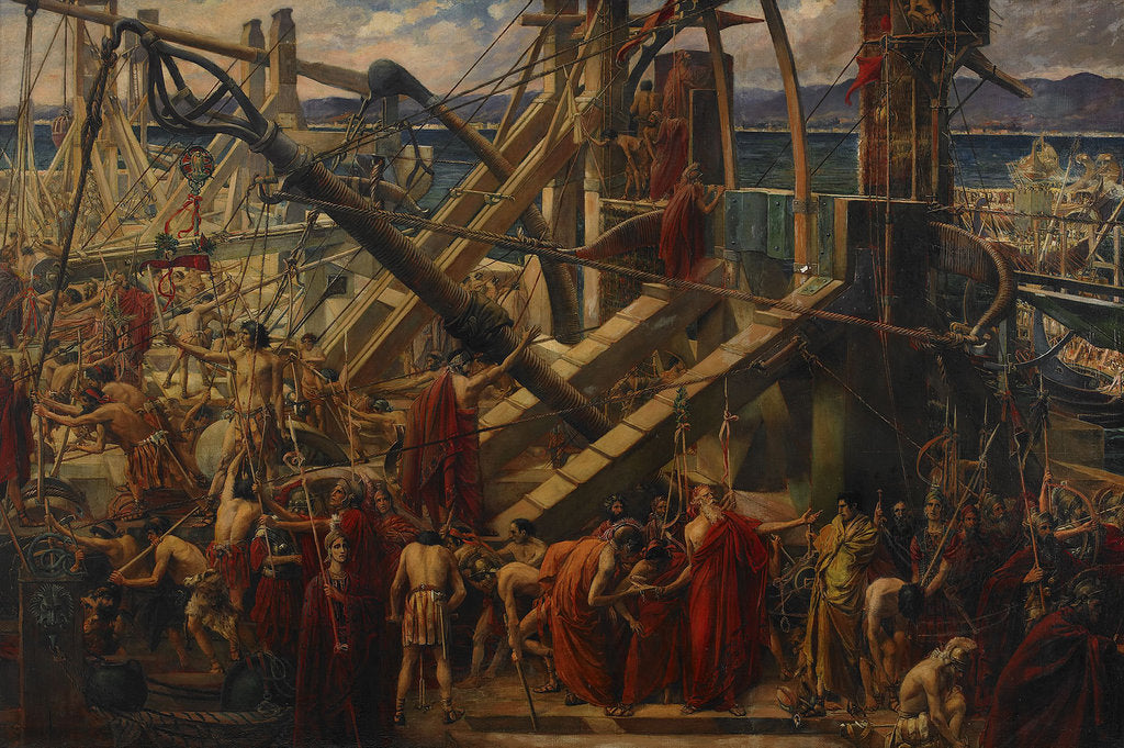 Detail of The Siege of Syracuse, 1895 by Thomas Ralph Spence