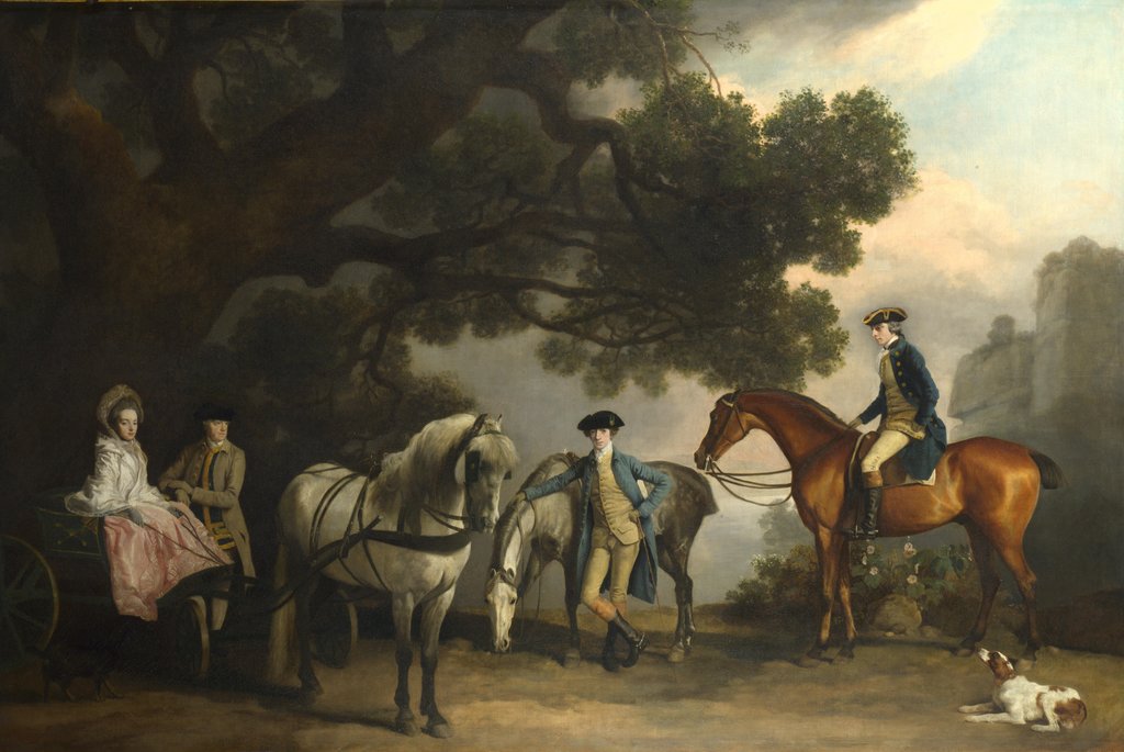 Detail of The Milbanke and Melbourne Families, ca 1769 by George Stubbs