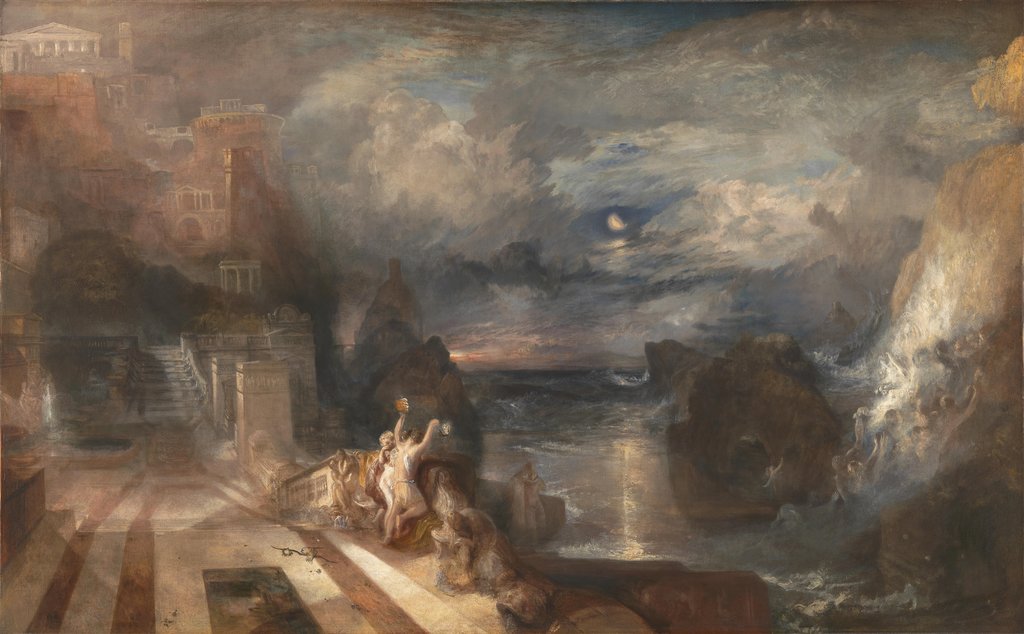 Detail of The Parting of Hero and Leander, before 1837 by Joseph Mallord William Turner