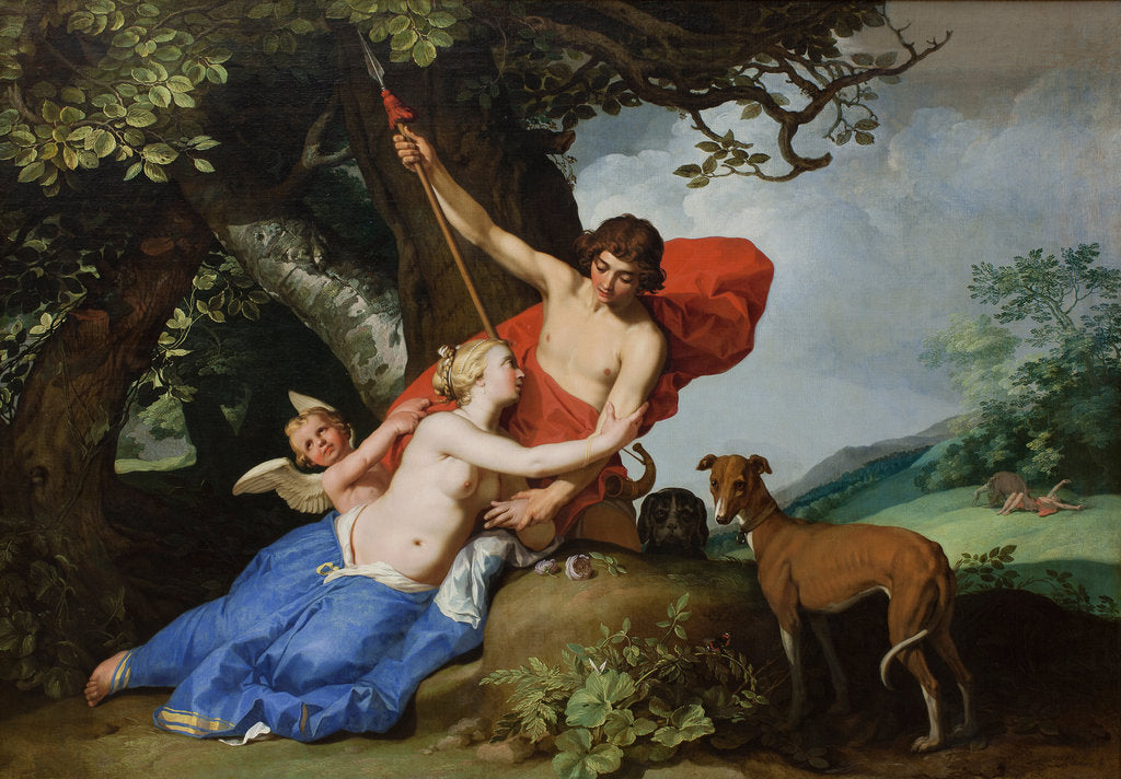 Detail of Venus and Adonis, 1632 by Abraham Bloemaert