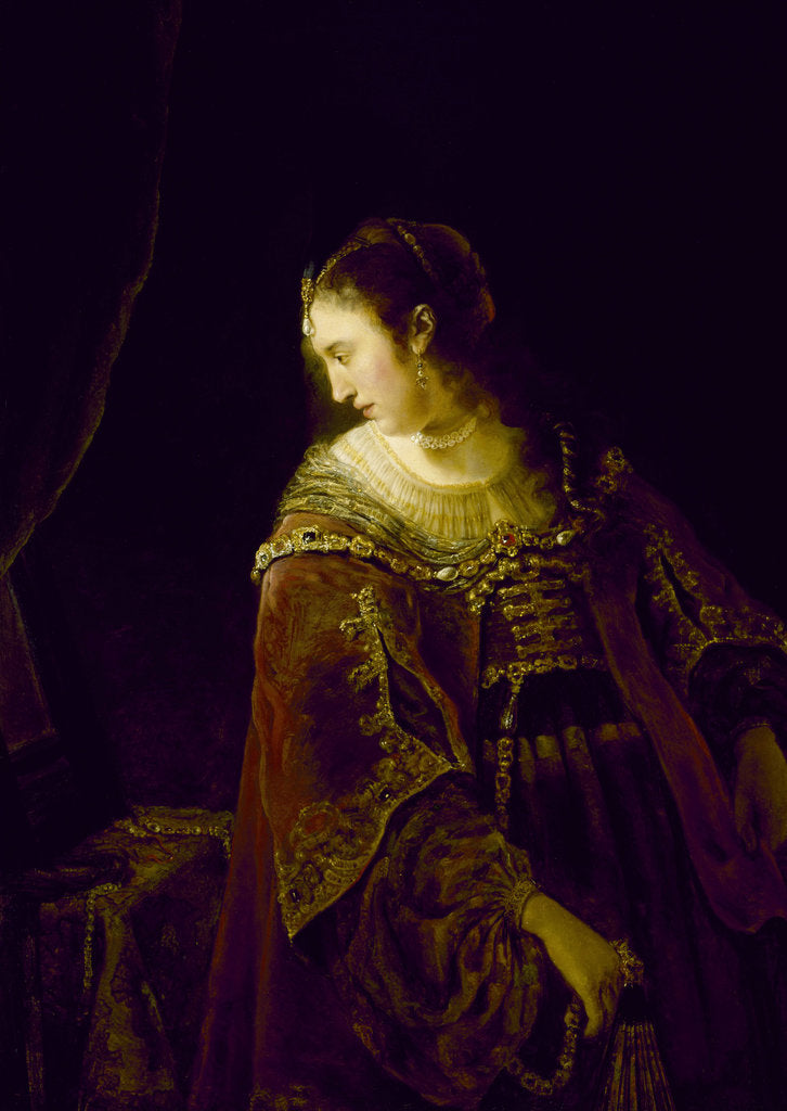 Detail of Woman at her Dressing Table, c. 1645 by Ferdinand Bol