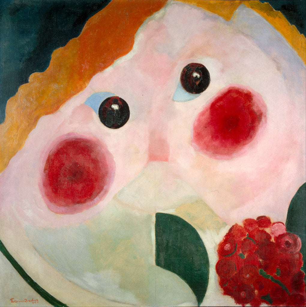 Detail of Girl with Ranunculus, 1914 by Theo van Doesburg
