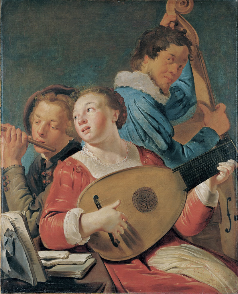 Detail of Musicians, c.1623 by Pieter Fransz de Grebber
