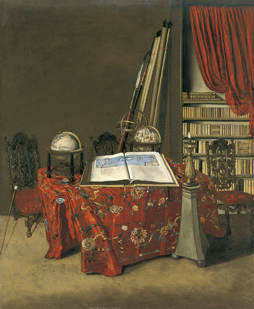 Detail of Corner of a Library, 1711 by Jan Heyden van der