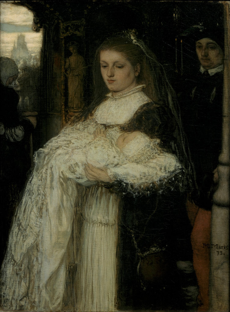 Detail of Christening Procession in Lausanne, 1873 by Matthijs Maris