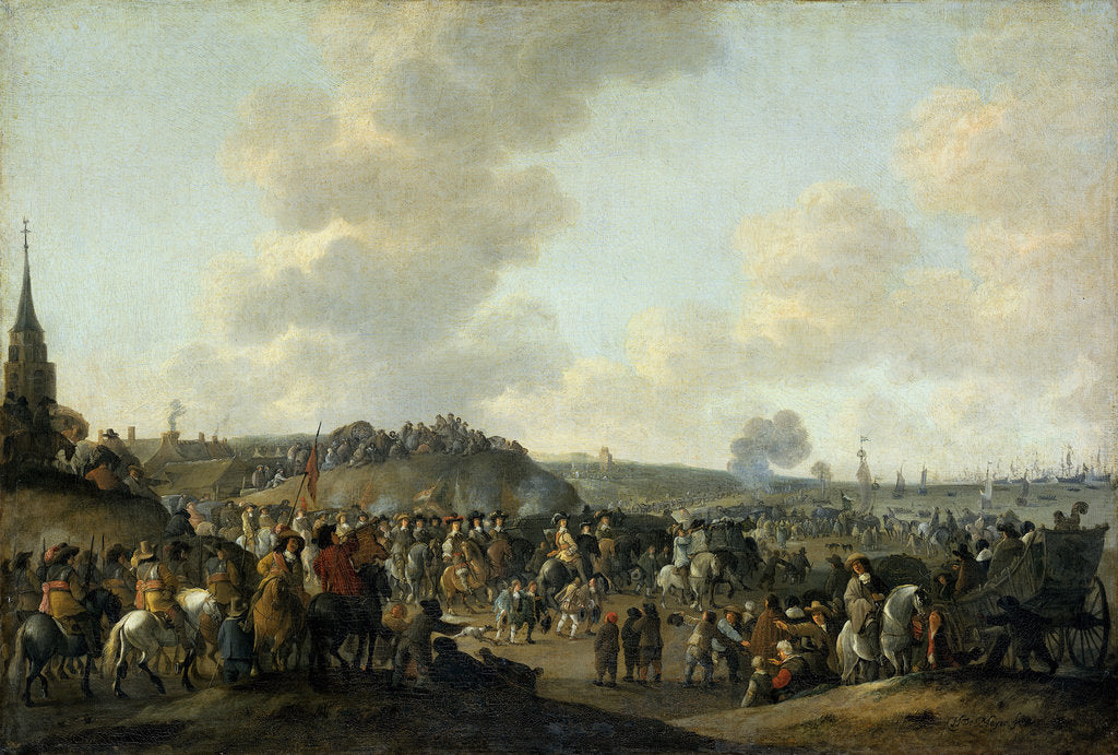 The departure of King Charles II of England from Scheveningen, 2 June 1660, 1683 by Hendrick de Meijer