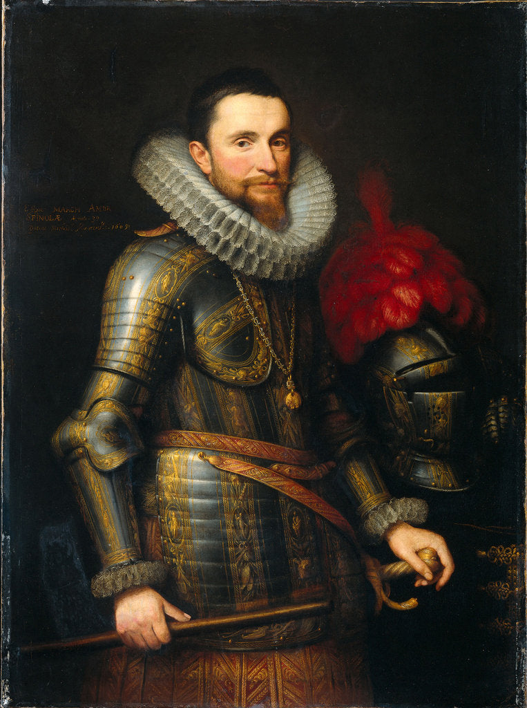 Detail of Portrait of Ambrosio Spinola, 1609 by Michiel Jansz. van Mierevelt