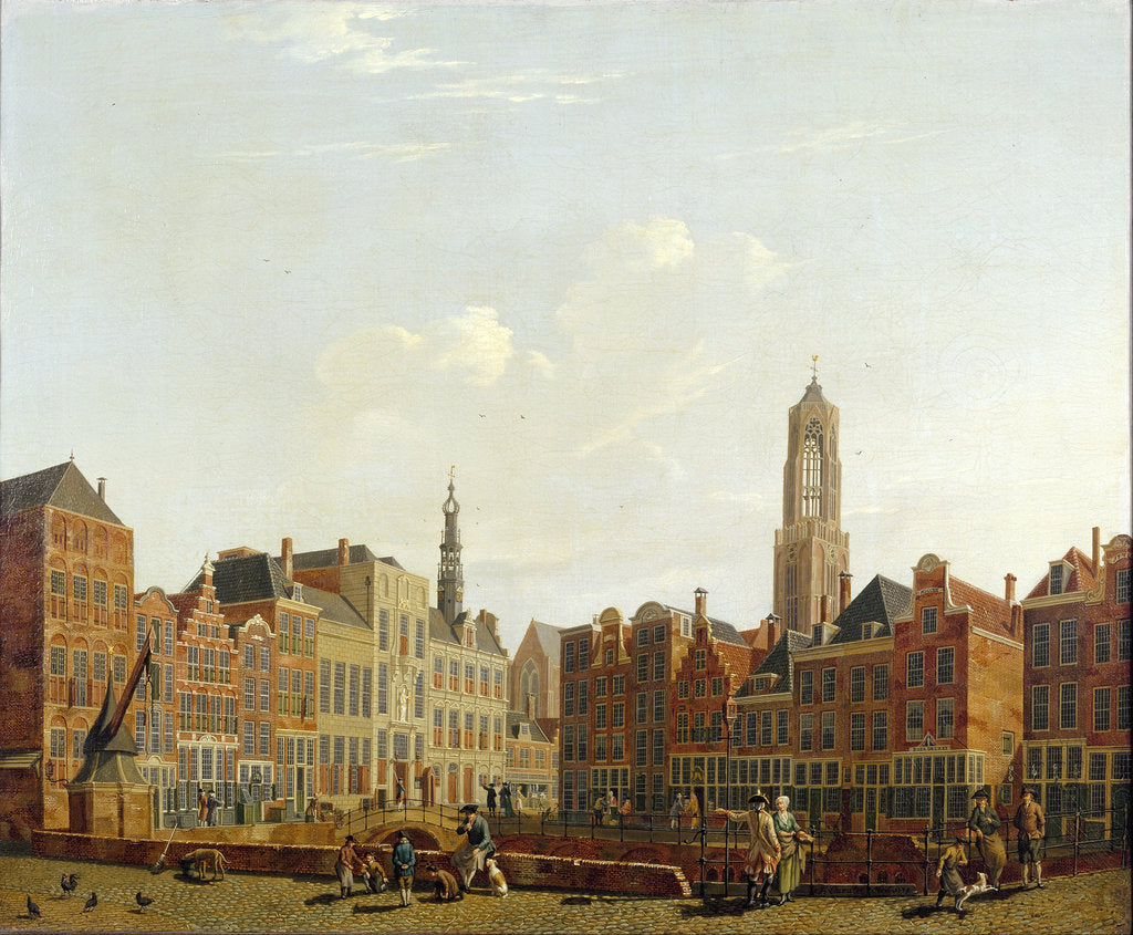 Detail of Utrecht Town Hall Bridge with Surroundings, 1779 by Isaac Ouwater