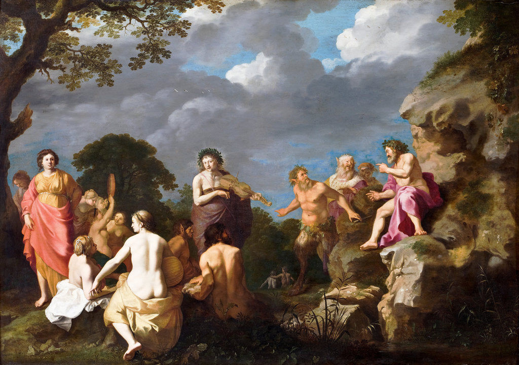 Detail of The Musical Contest between Apollo and Marsyas, 1630 by Cornelis van Poelenburgh
