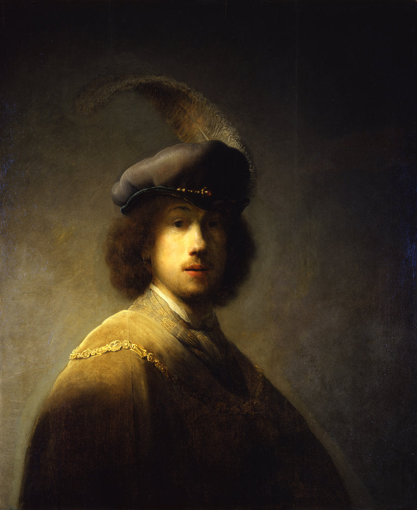 Detail of Self-Portrait, Aged 23, 1629 by Rembrandt van Rhijn