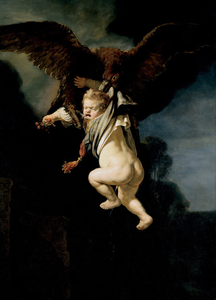 Detail of The Abduction of Ganymede, 1635 by Rembrandt van Rhijn