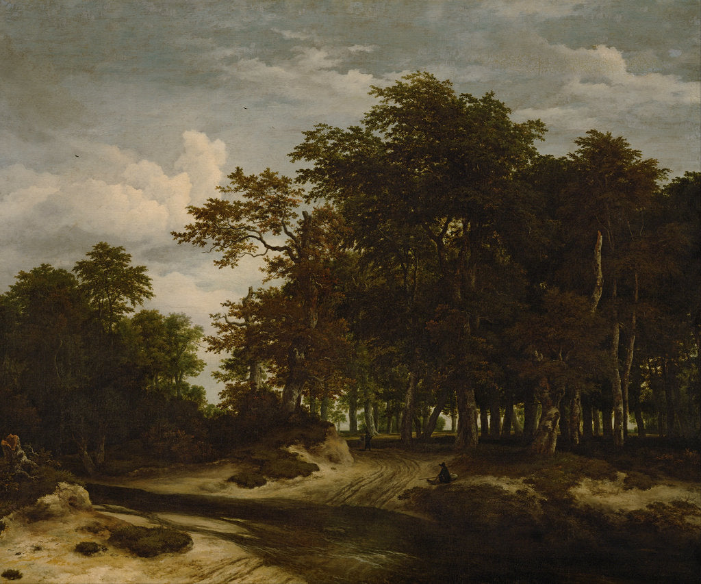 Detail of The Great Forest, c. 1660 by Jacob Isaacksz van Ruisdael