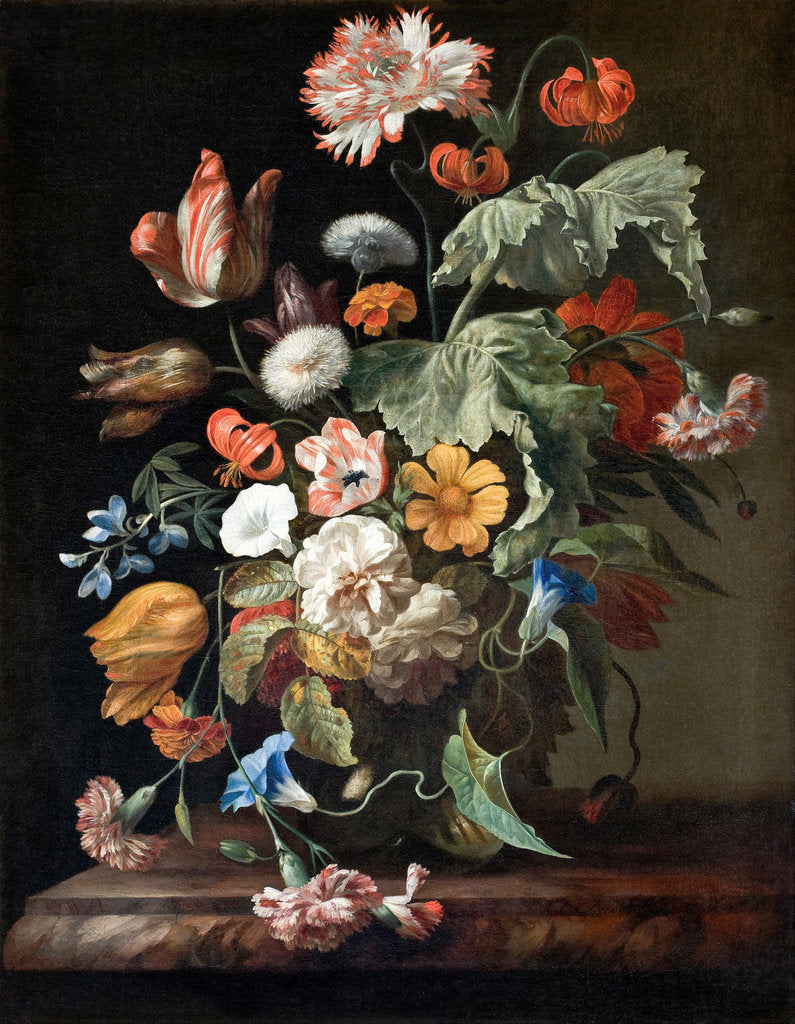 Detail of Still-Life with Flowers by Rachel Ruysch