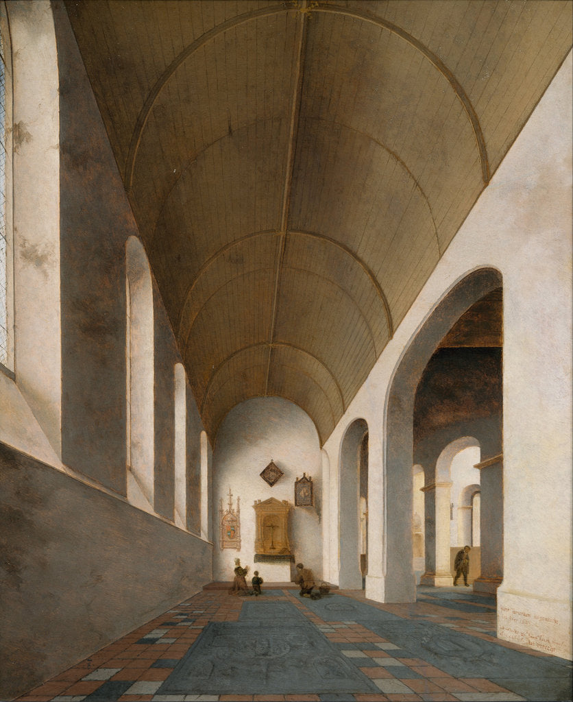 Detail of Antoniuskapel in the Janskerk, Utrecht, 1645 by Pieter Saenredam